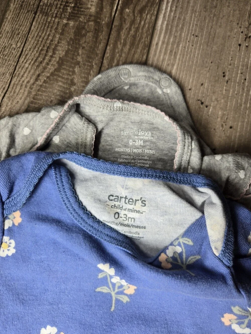 Carter's Baby Girl Assorted One-Piece Bodysuits - Multi Color Pack - Size 0-3m